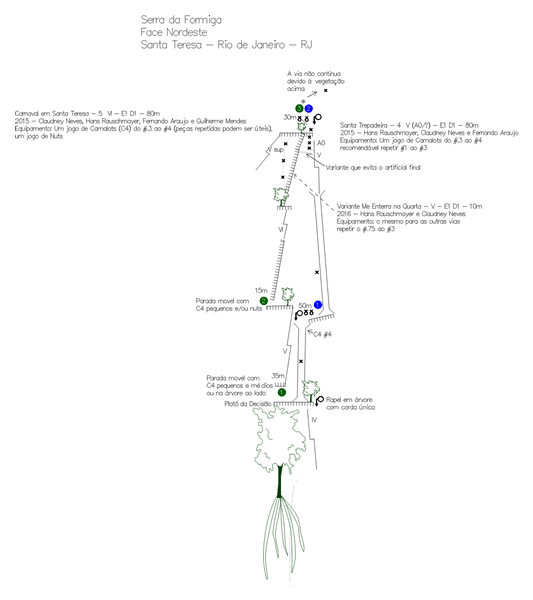 Croqui Santa Trepadeira - 4º V - E1 D1 - 80 m